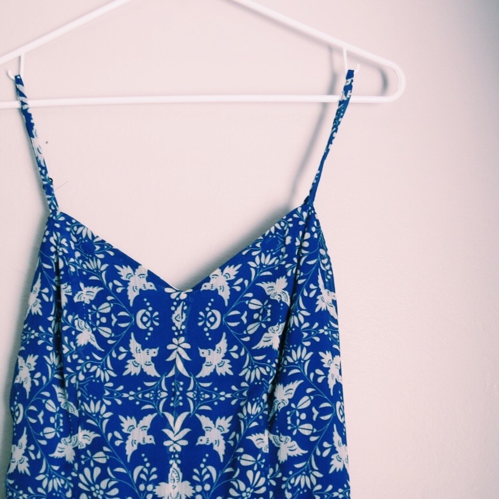 Blue Boho Maxi Dress